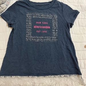 Abercrombie tee, dark blue, good condition, size 11-12
